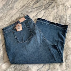 NEW! NYDJ Wide Leg Capri Jeans with Released Hem